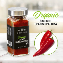 The Spice Lab Organic Smoked Paprika powder texture ideal for paella color and depth.