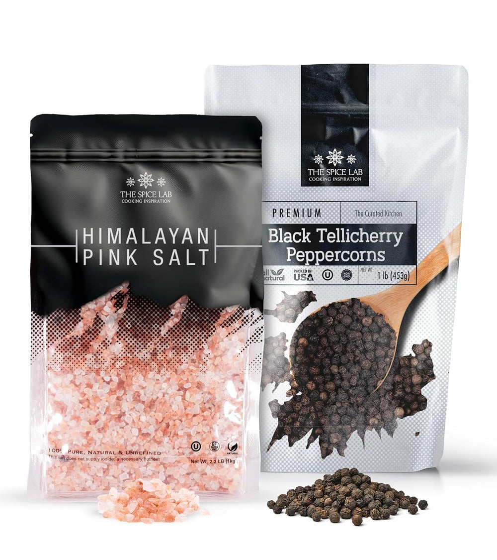 The Spice Lab pink Himalayan salt crystal closeup for mineral-rich seasoning.