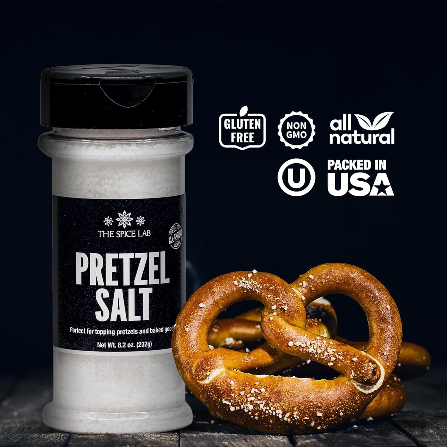 The Spice Lab pretzel salt on popcorn for a savory, crunchy snack.