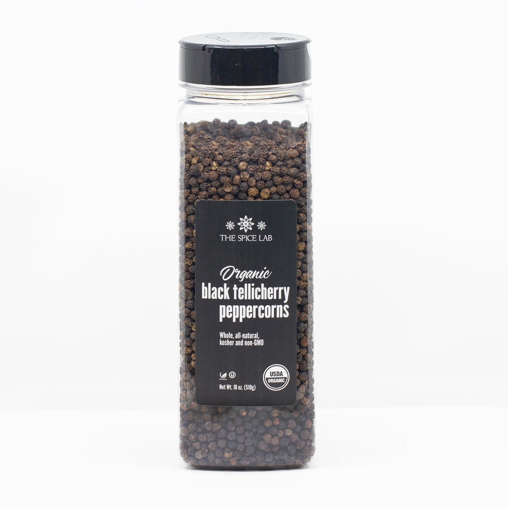 Salt and pepper set on counter for everyday seasoning and flavor.
