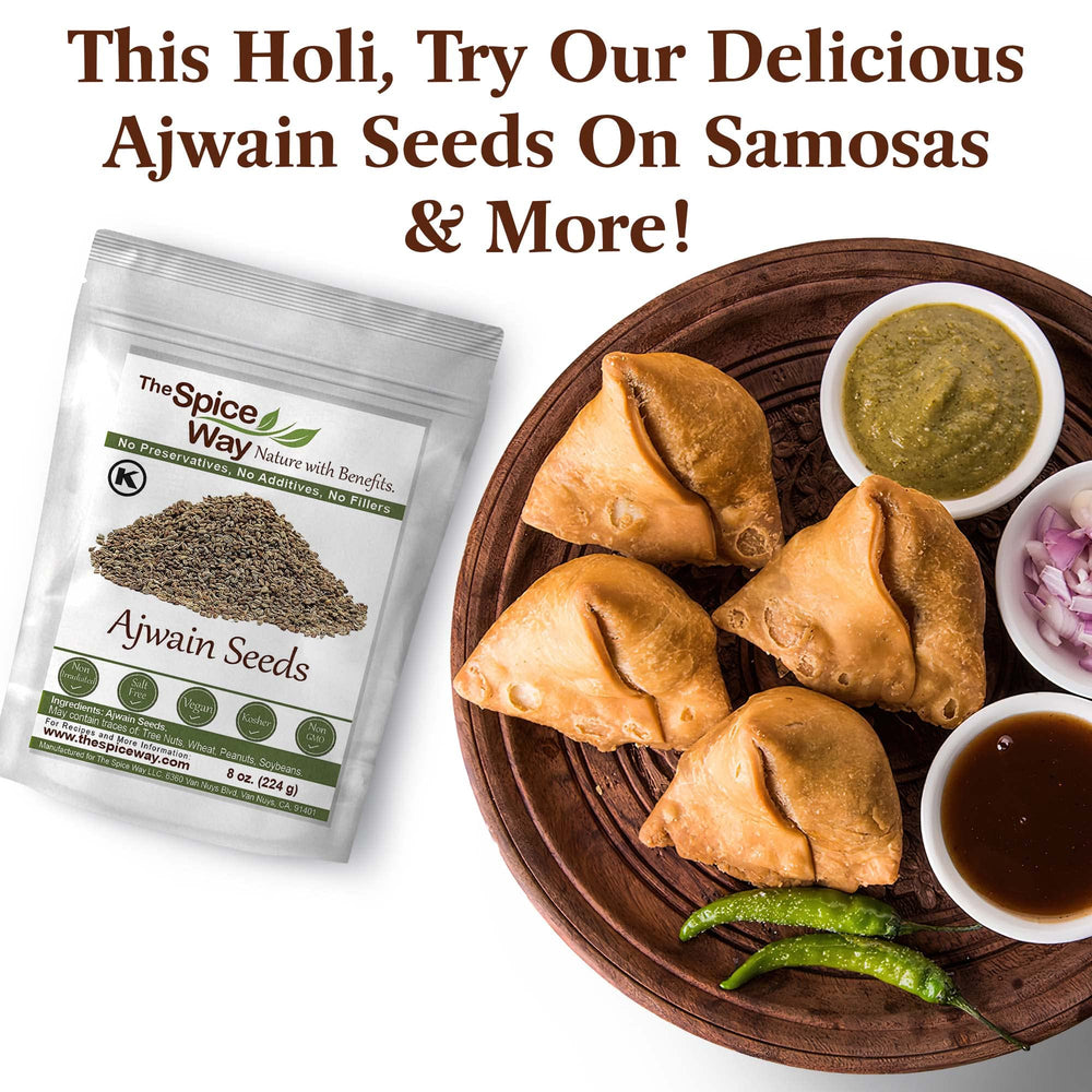 The Spice Way Ajwain seeds tea infusion invites aromatic, comforting beverages.