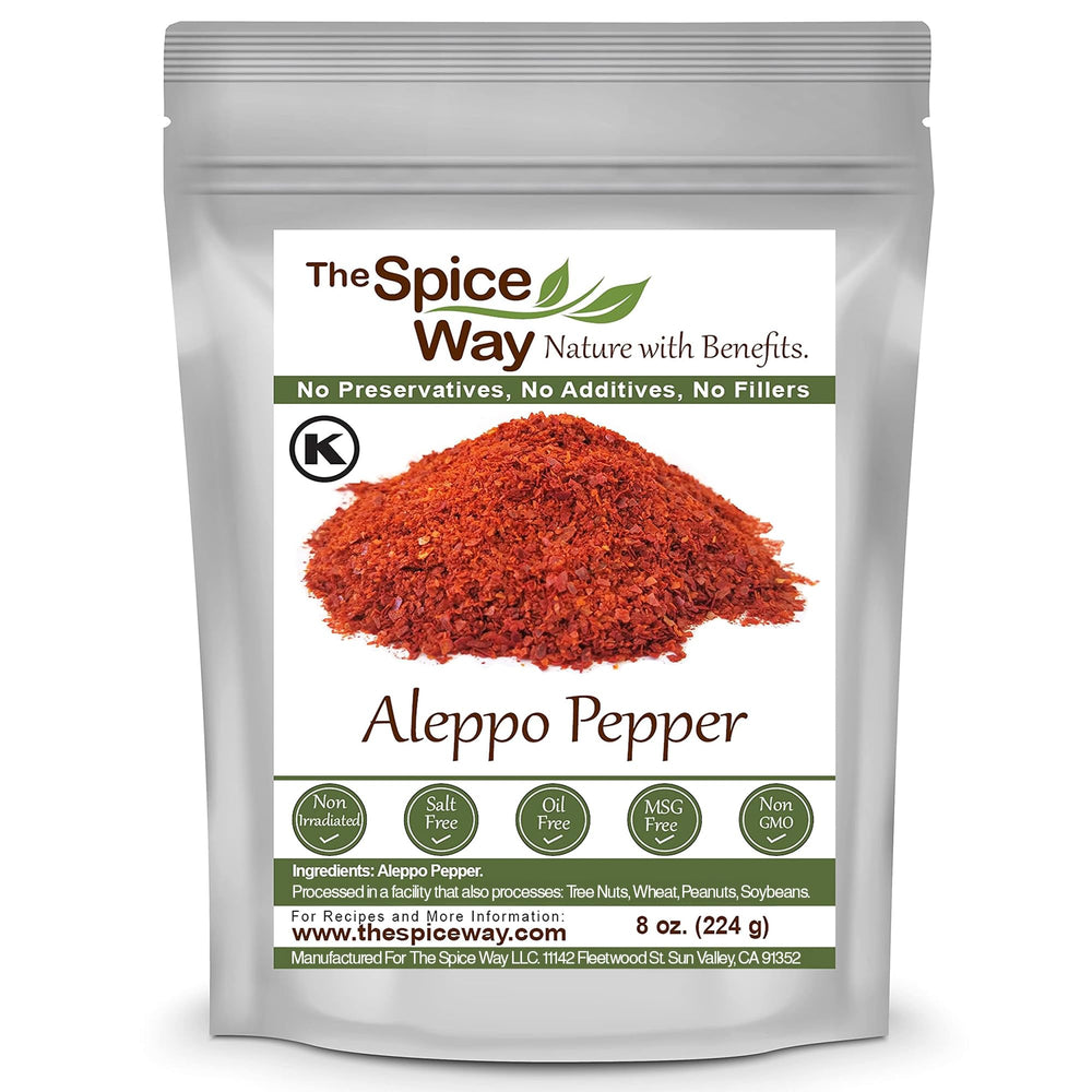 The Spice Way Aleppo Pepper bottle ready for versatile seasoning