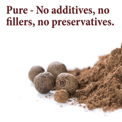 The Spice Way Allspice Whole berries on bottle on shelf for soups and sauces.