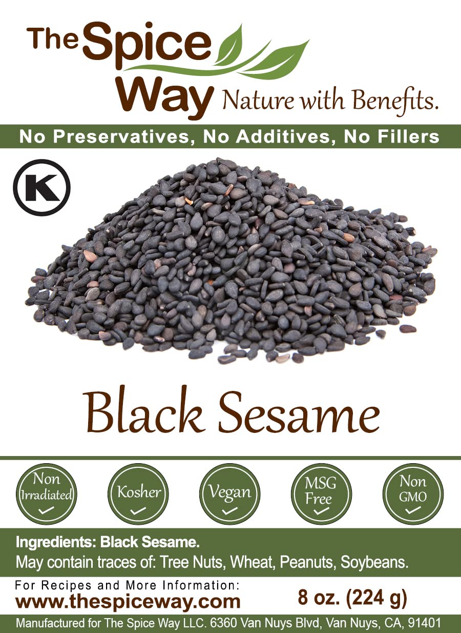 The Spice Way Black Sesame Seeds on bread slices offer a nutty taste.