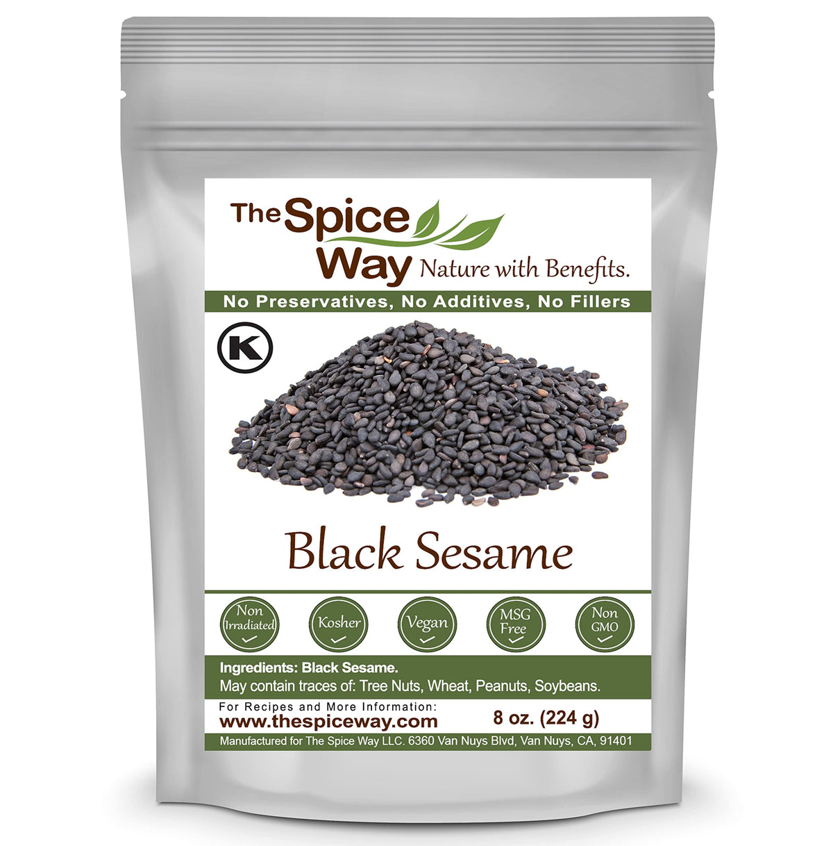 The Spice Way Black Sesame Seeds in a jar add rich nutty aroma to everyday cooking.