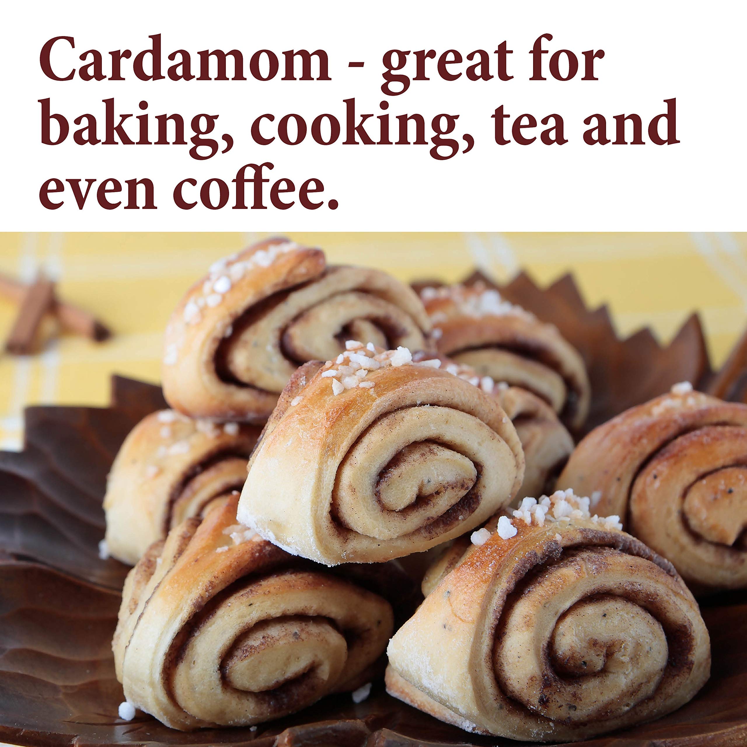 The Spice Way Cardamom Decorticated green pods in a basket hint at farm fresh aroma in recipes