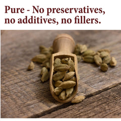 The Spice Way Cardamom Pods in jar display shows premium whole pods.