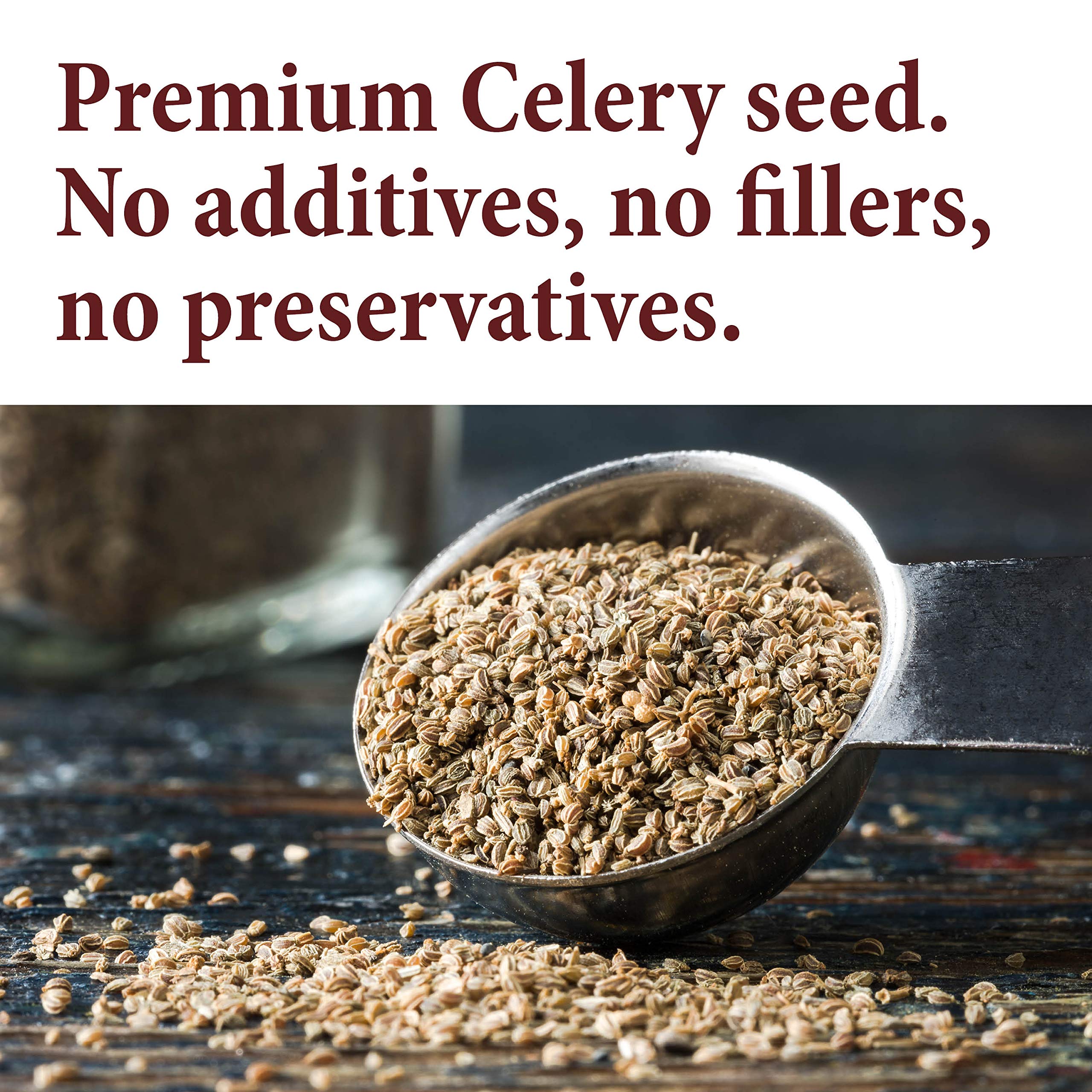 The Spice Way celery seed close-up texture highlights earthy bitterness and savory depth.