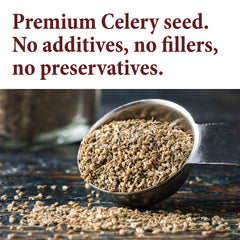 The Spice Way celery seed close-up texture highlights earthy bitterness and savory depth.
