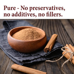 The Spice Way Ceylon Cinnamon Powder spoon close up for fresh grind