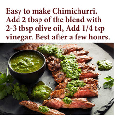 The Spice Way Chimichurri 2 oz bag highlighting farm-to-table freshness.