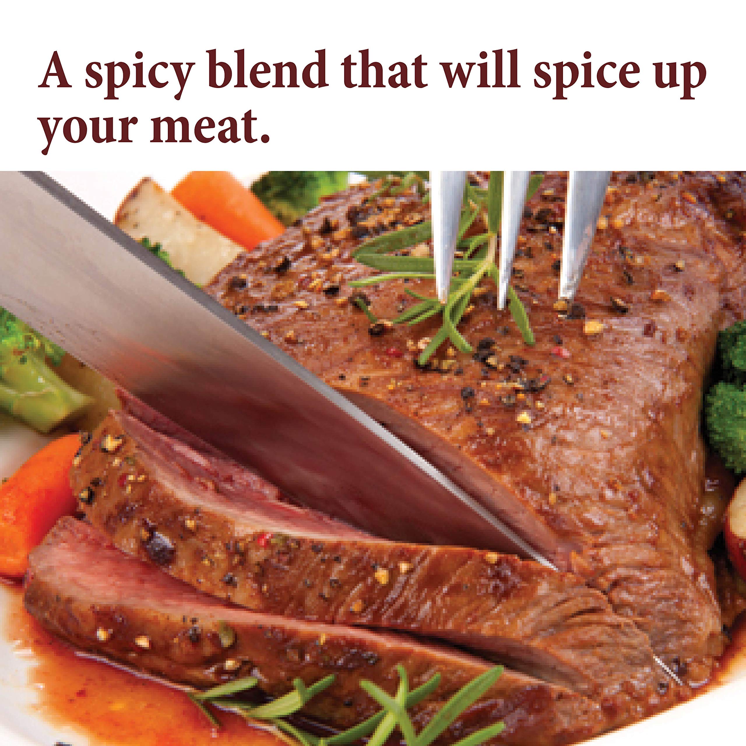 The Spice Way Chimichurri spice blend close-up with paprika and lime.