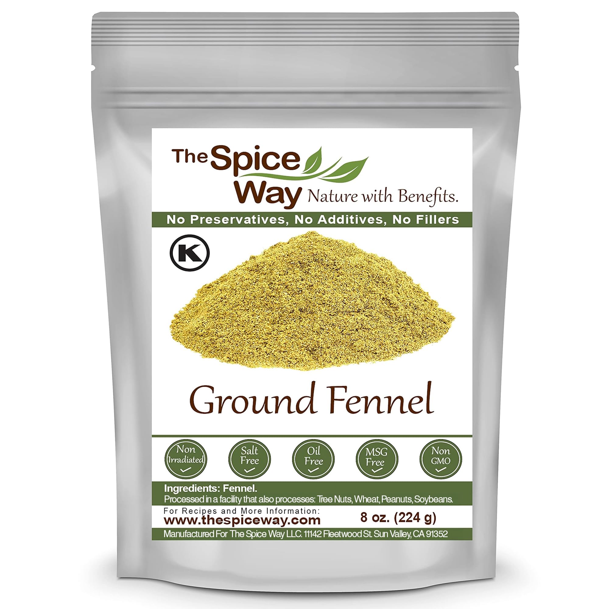 The Spice Way fennel seed powder bulk 8 oz ready for cooking and tea use