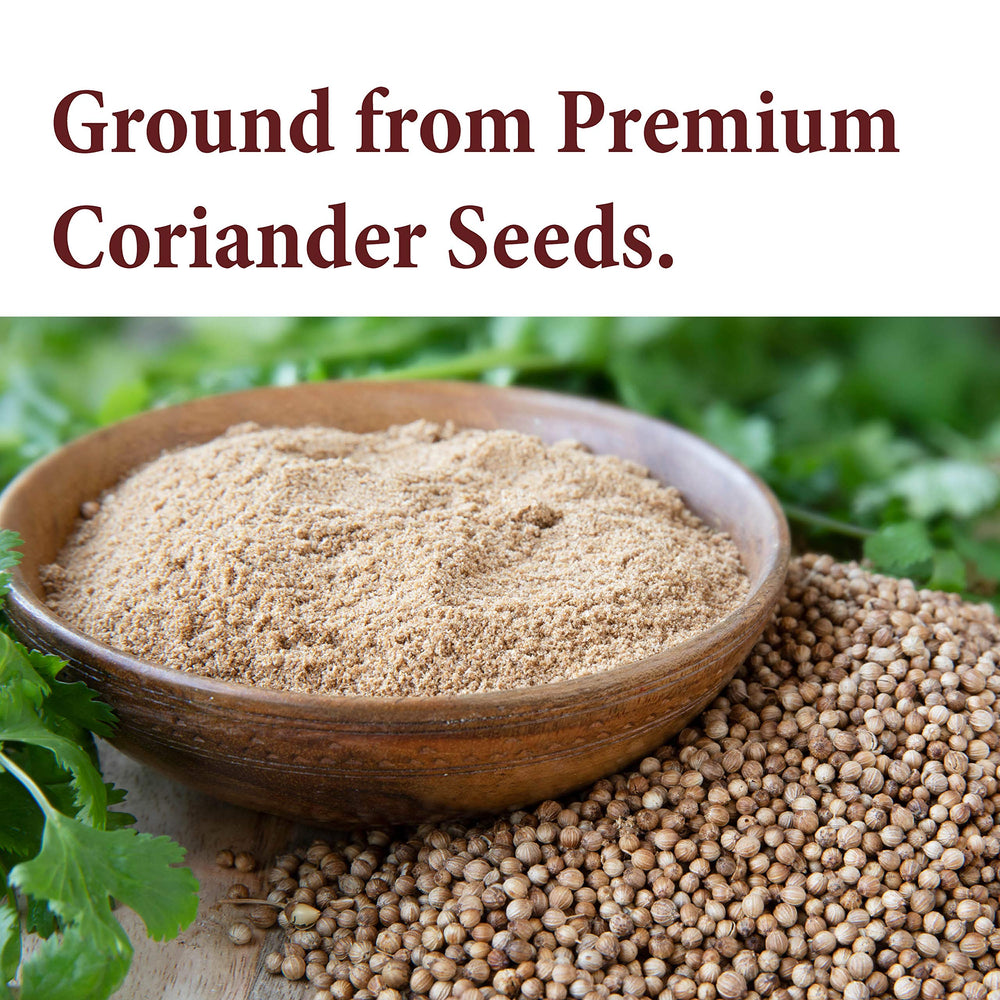 Premium coriander seeds close-up highlight quality and aroma.