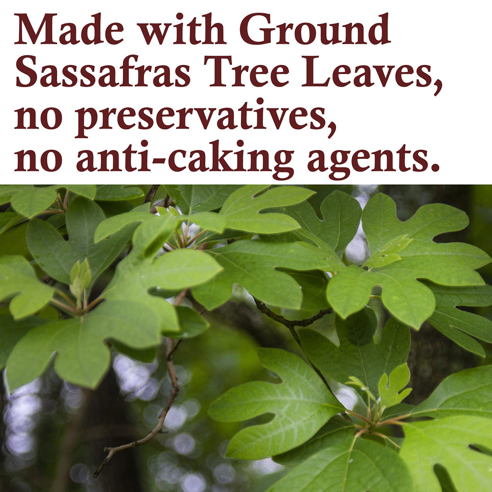 The Spice Way ground sassafras leaves provide aromatic base for stews and sauces