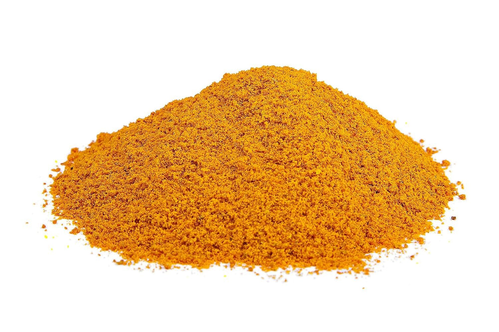 The Spice Way ground yellow mustard seed packaging emphasizes freshness and farm-to-table heritage.