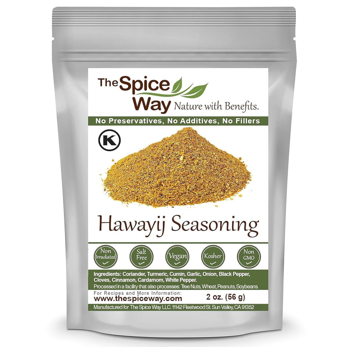 The Spice Way Hawayij bottle pour enhances soups with turmeric-forward warmth.