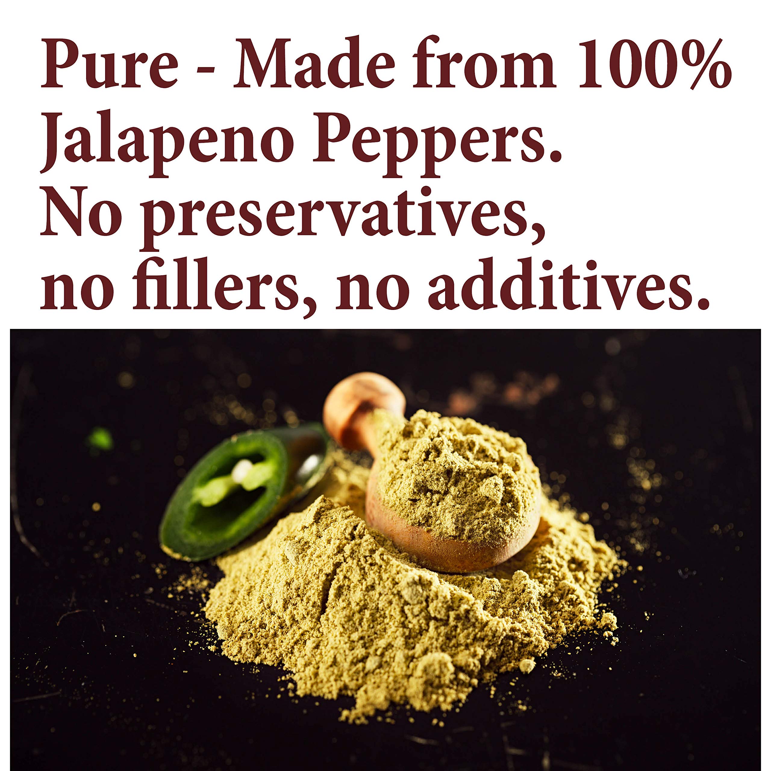 The Spice Way Jalapeño Powder closeup for bright heat in salsas.