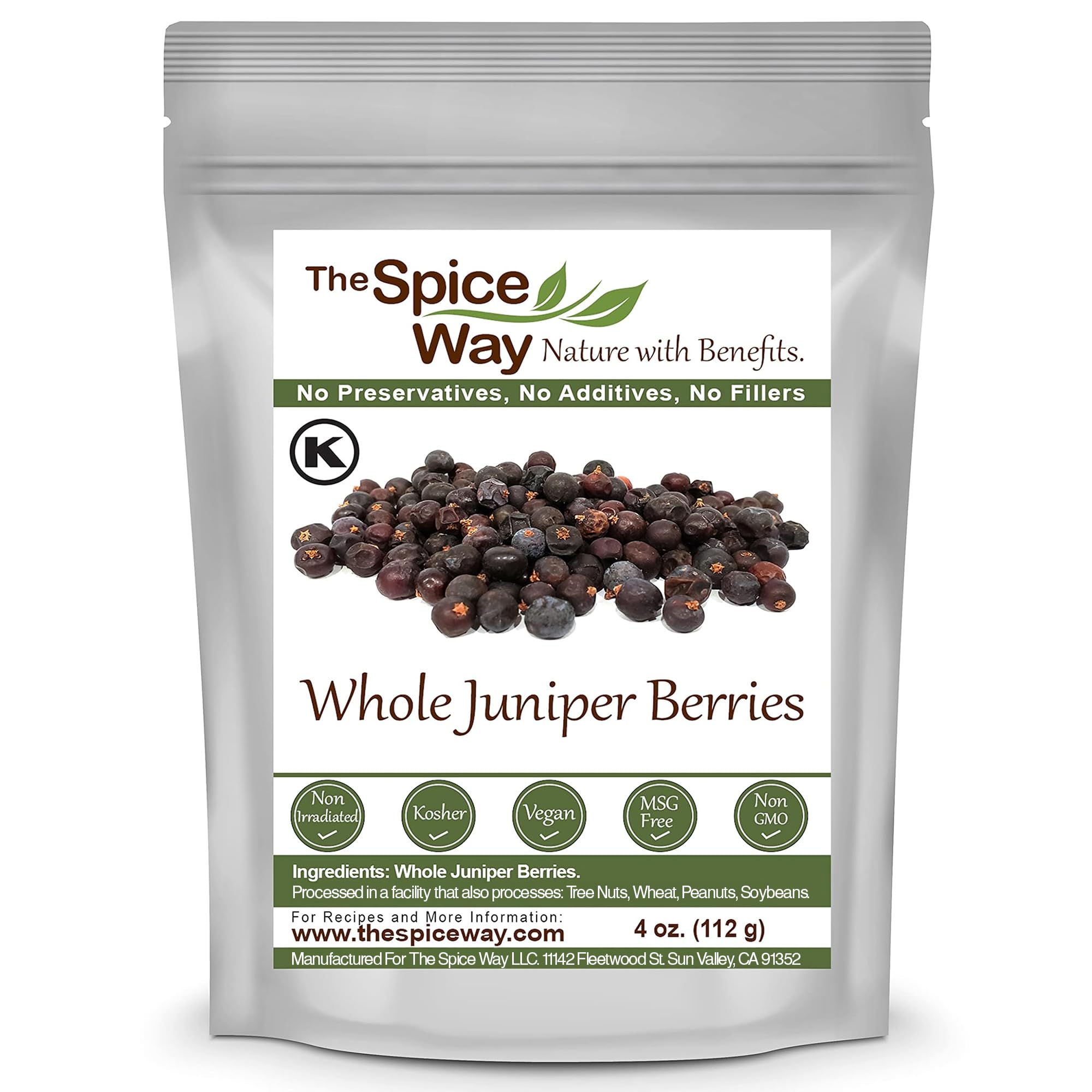 The Spice Way juniper berries whole bag for pure flavor in cooking.