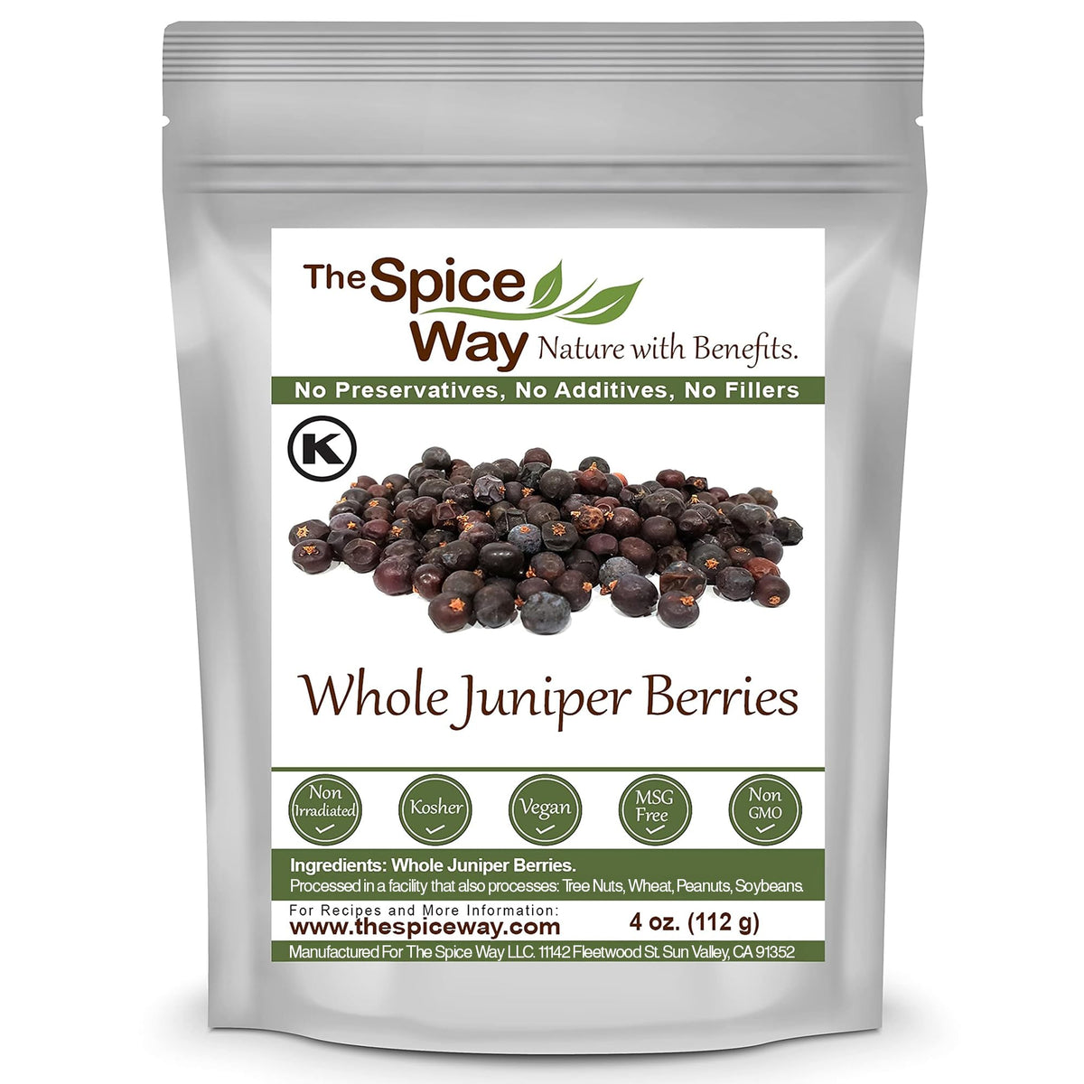 The Spice Way juniper berries whole bag for pure flavor in cooking.