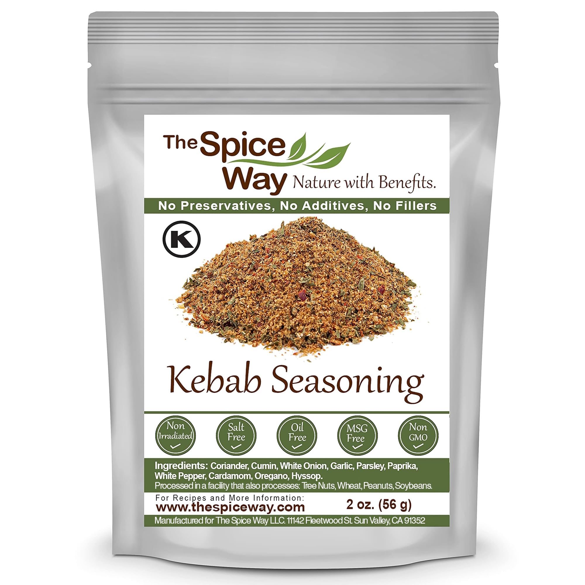 The Spice Way kebab seasoning beef kebab blend enhances grilled beef flavor.