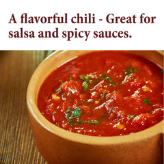 The Spice Way New Mexico Chili Powder spoon portion shows easy measuring for recipes.