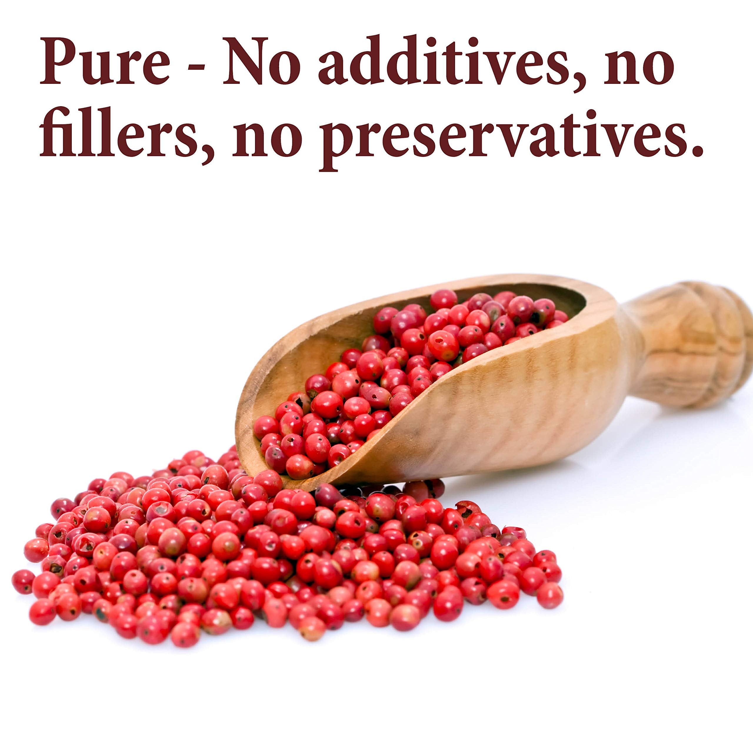 The Spice Way Pink Peppercorns in resealable bag preserving aroma and freshness.