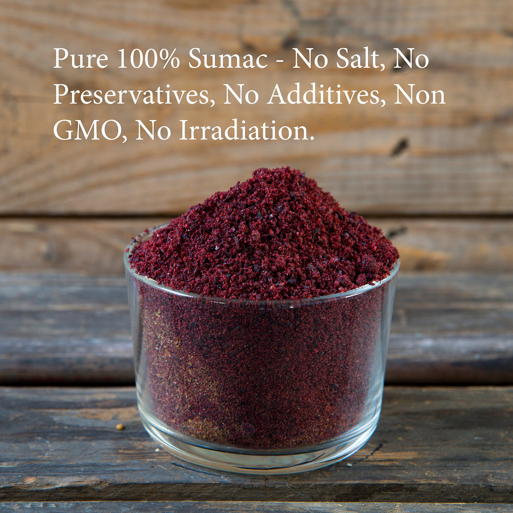 The Spice Way sumac spice in resealable bag for fresh aroma.