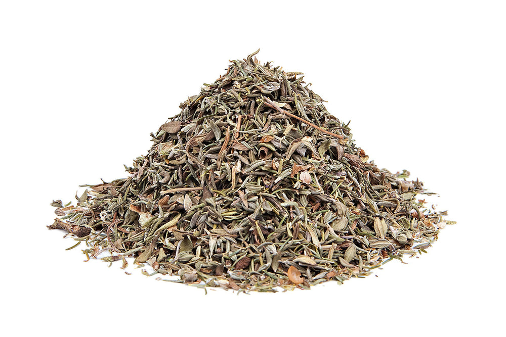 The Spice Way Thyme Leaves jar shows ready-to-season herbs for dishes.