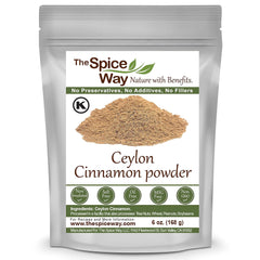 The Spice Way True Cinnamon Ceylon Powder jar with rich aroma for baking and tea