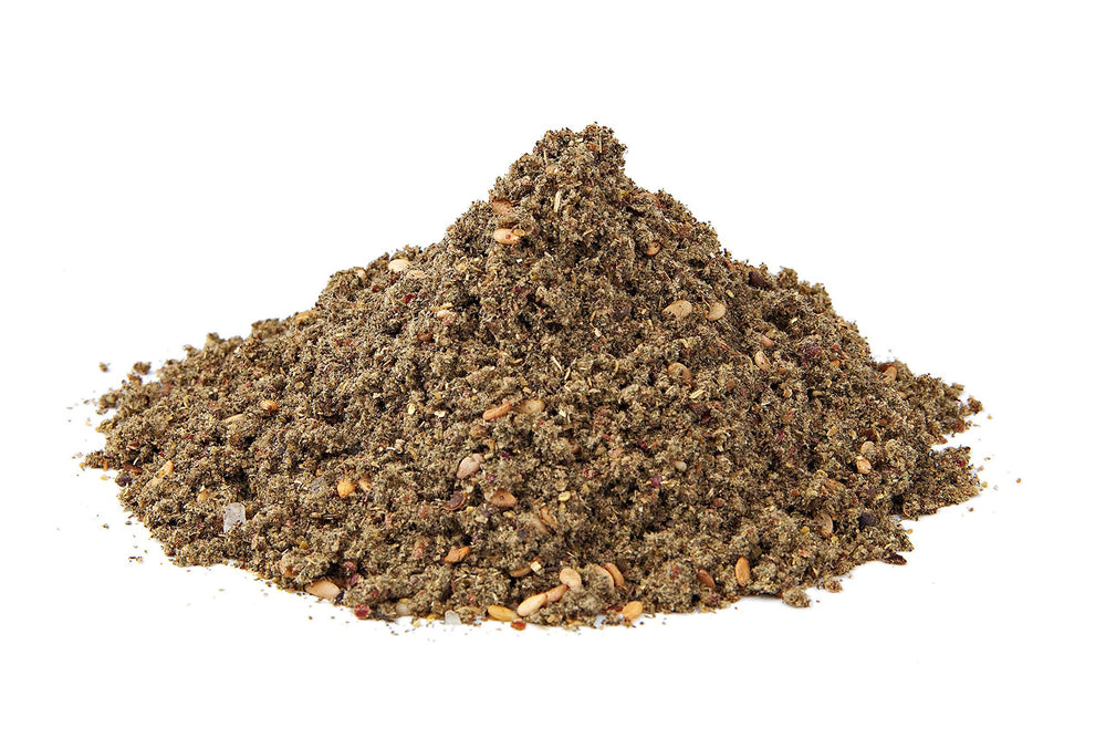 The Spice Way unopened zaatar pack preserves freshness.