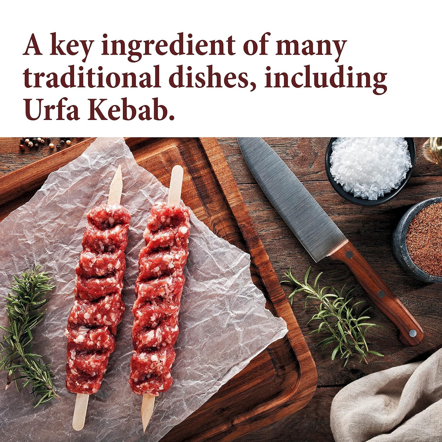 The Spice Way Urfa Biber packaging signals premium quality and freshness.