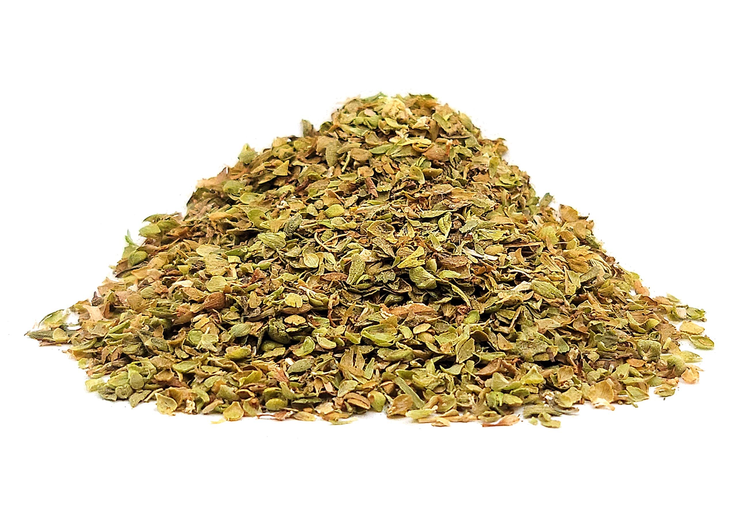 The Spice Way oregano leaves labeled pure and non-GMO for clean seasoning.