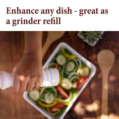 Ground The Spice Way white peppercorns for vibrant sauces and dishes.