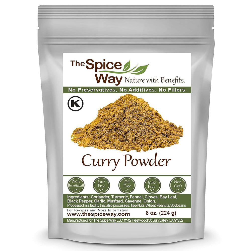 The Spice Way yellow curry powder jar showing rich aroma and versatile curry base