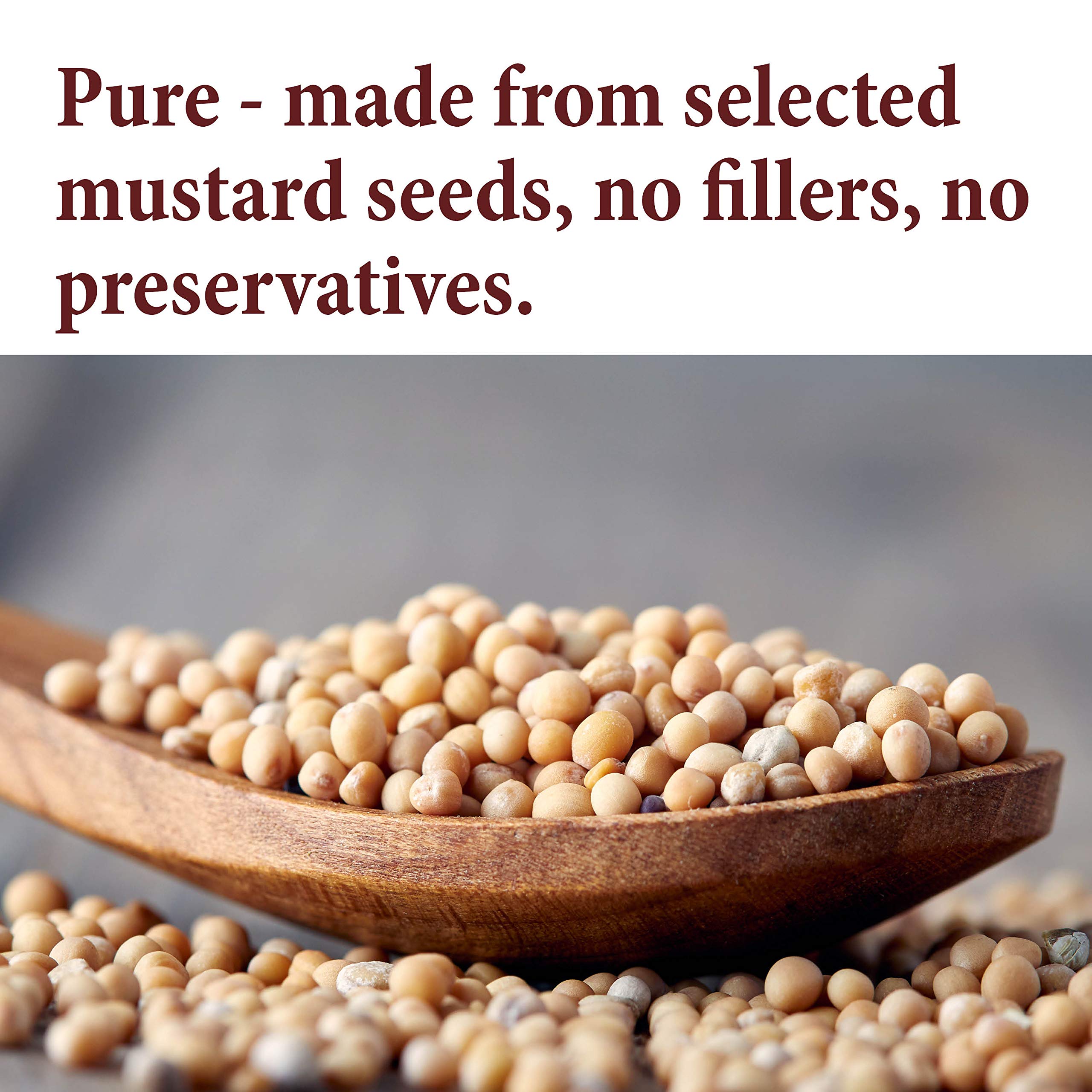 The Spice Way Yellow Mustard Seed closeup highlighting pale yellow seeds