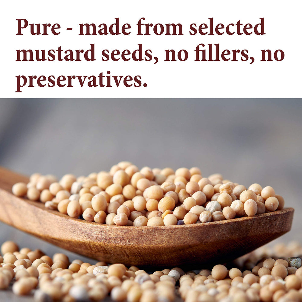 The Spice Way Yellow Mustard Seed closeup highlighting pale yellow seeds