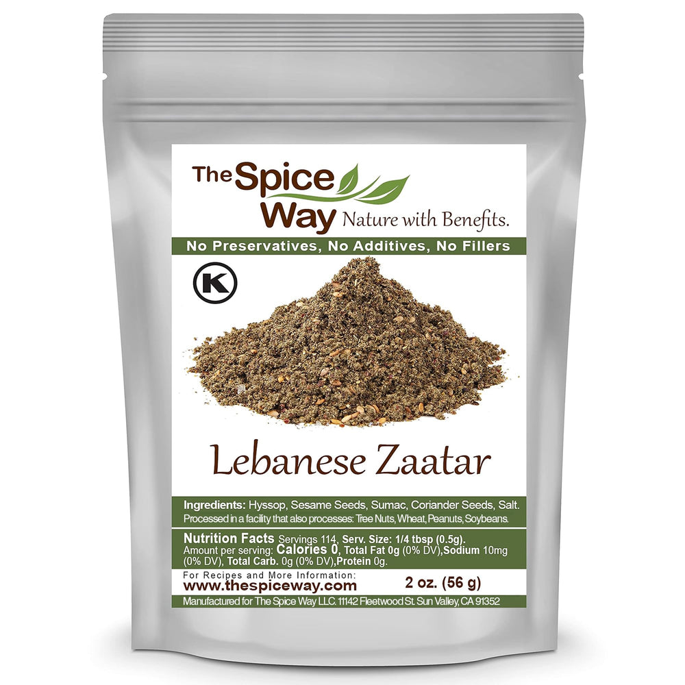The Spice Way zaatar hyssop close-up enhances flavor depth.