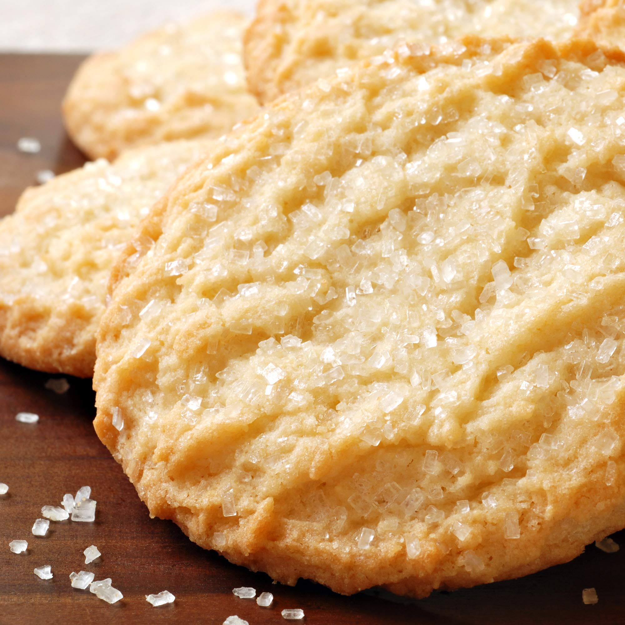 The Sugar Lab Confectioners Sugar cookie sprinkles providing refined sparkle.