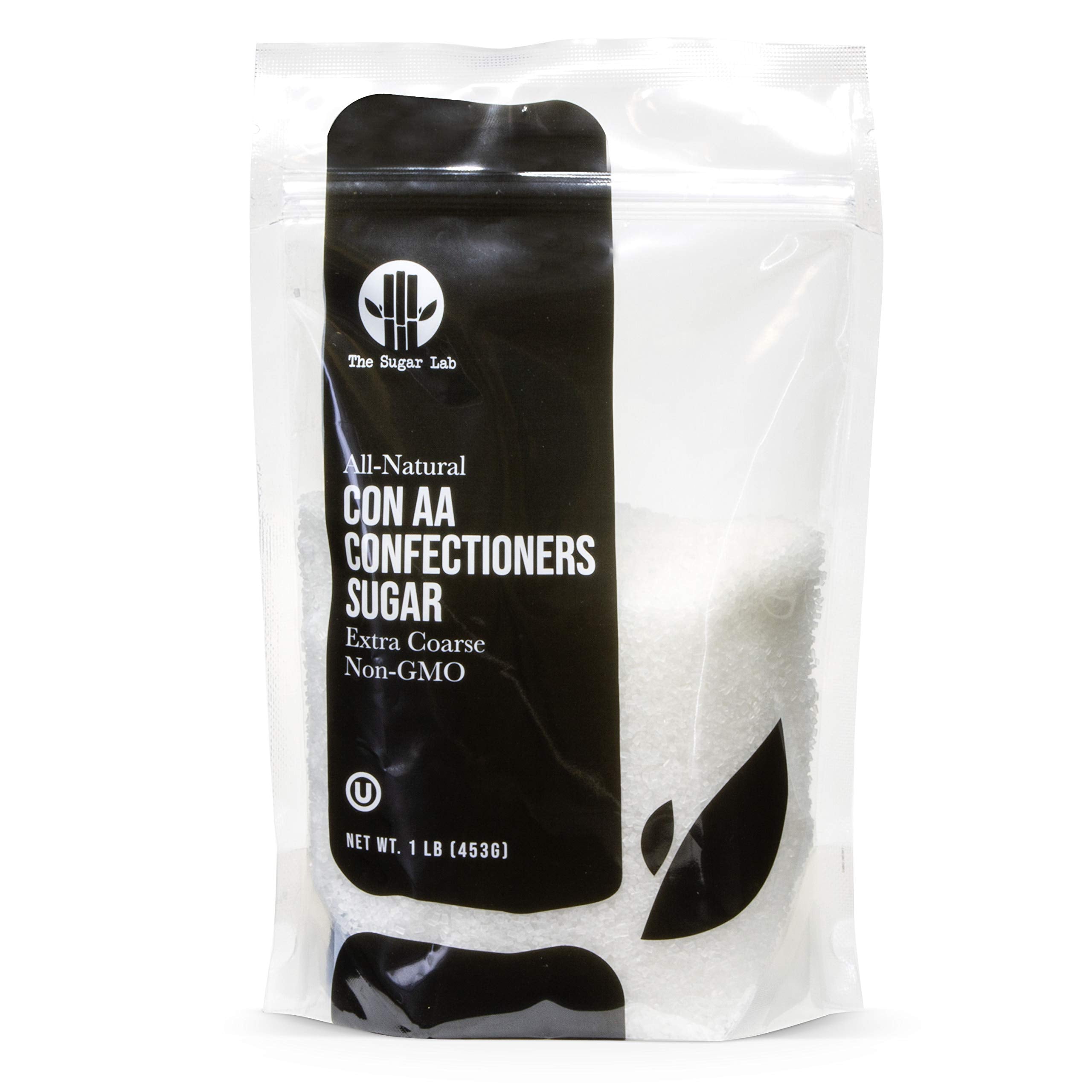 The Sugar Lab confectioners sugar extra coarse 1lb pack for precise decorating.