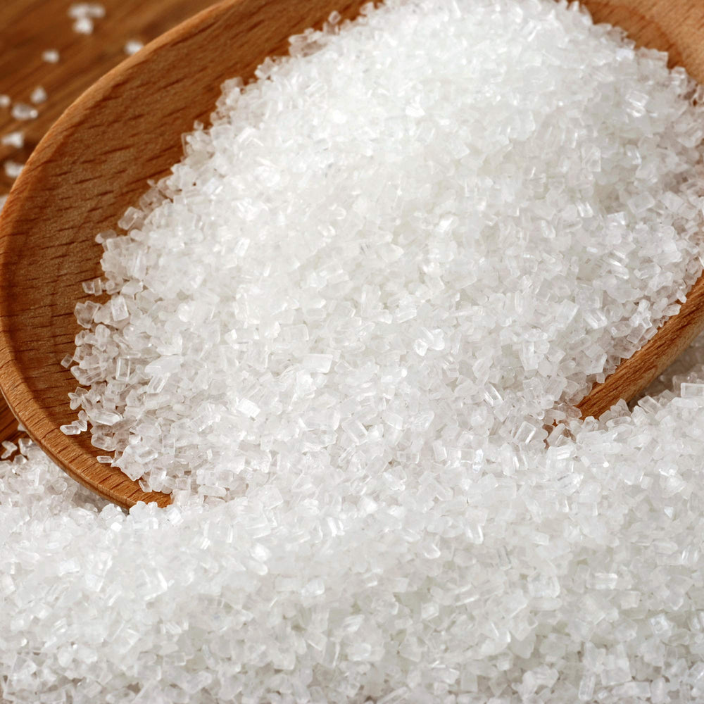 The Sugar Lab sugar crystals decorating cupcakes add texture and shine.