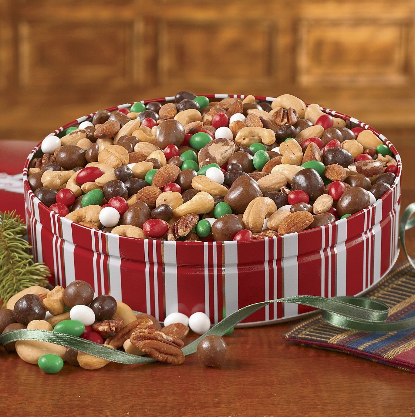 The Swiss Colony Gift Tin: festive packaging ideal for gifting or sharing