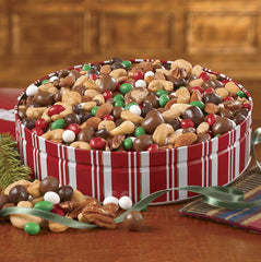 The Swiss Colony Gift Tin: festive packaging ideal for gifting or sharing