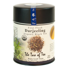 The Tao of Tea First Flush Darjeeling leaves close-up for nuanced aroma and bright cup