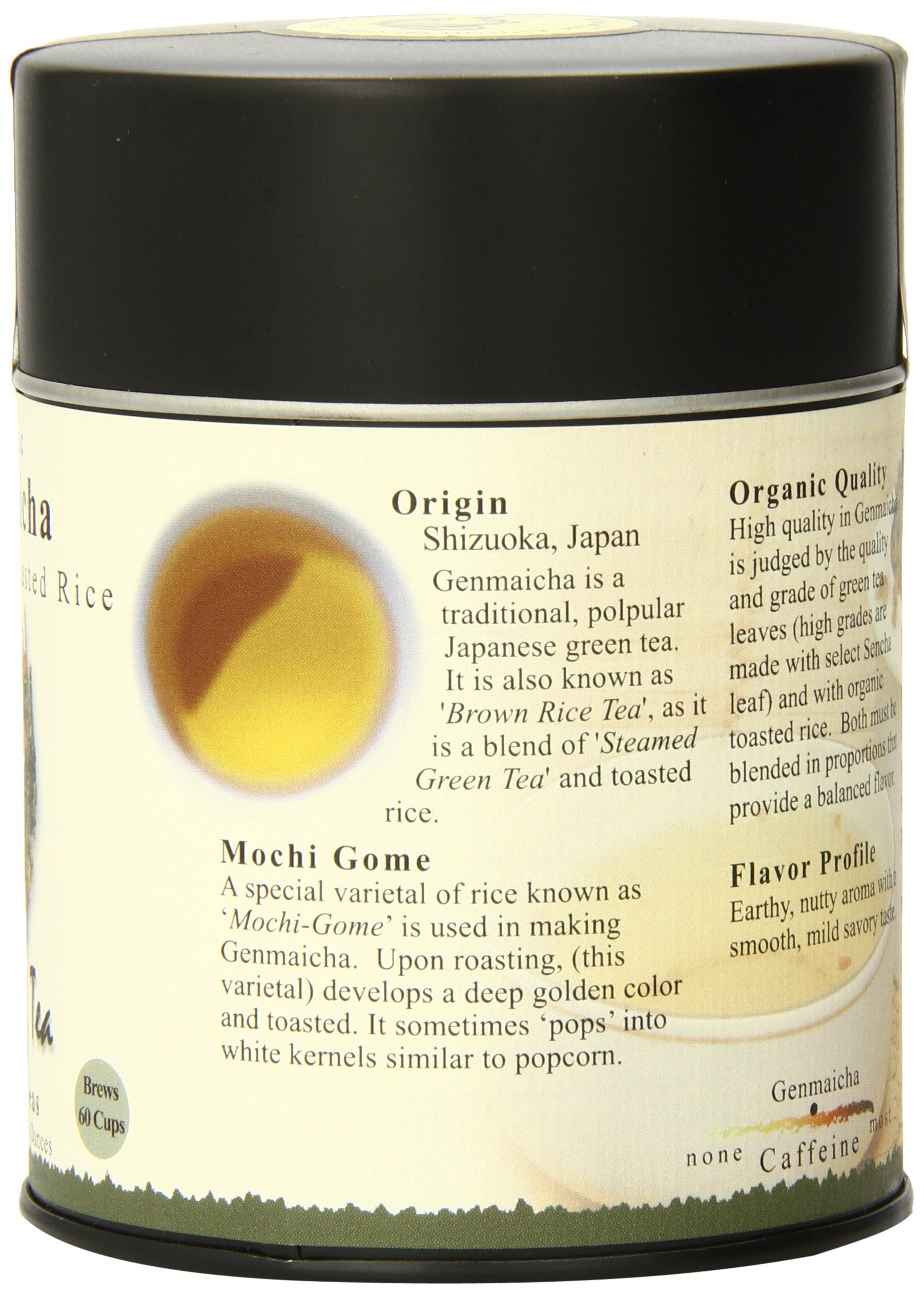 Steeping Genmaicha cup highlights the balanced green tea and toasted rice