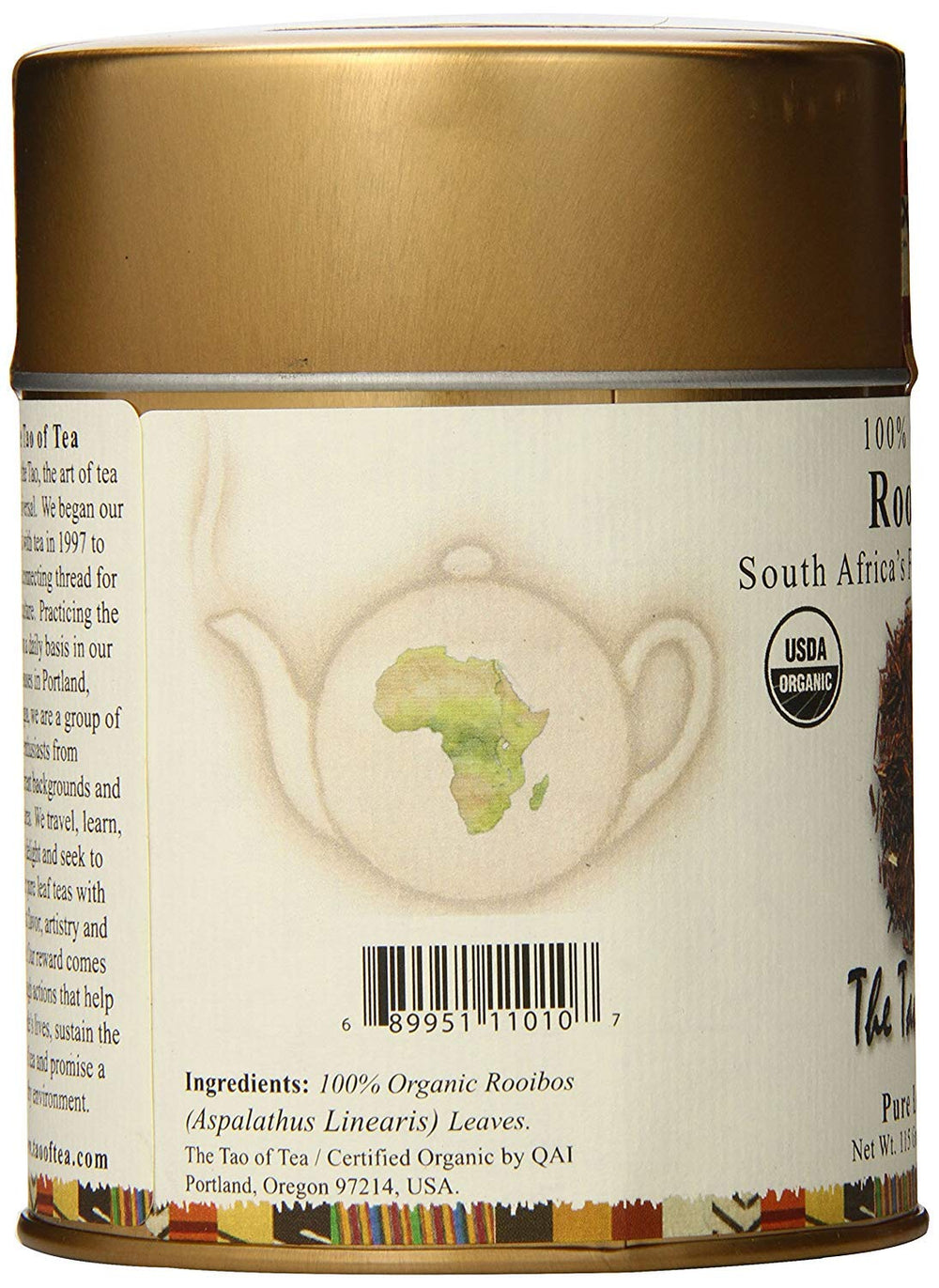 The Tao of Tea Rooibos organic leaves showcase the brand's commitment to pure flavor.