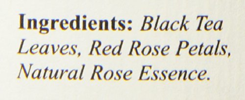 The Tao of Tea Rose Petal Black Tea in a ceramic cup offers a balanced, sweet-scented cup