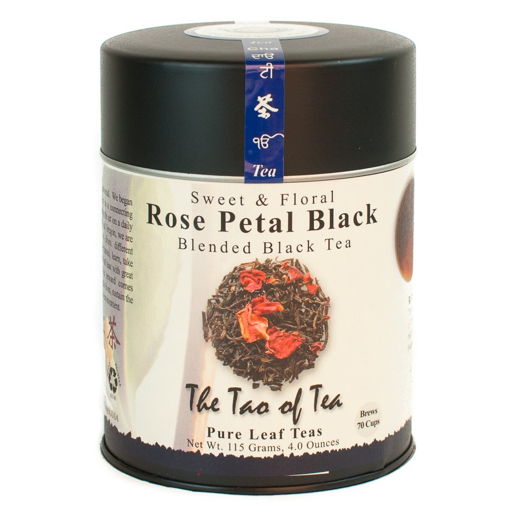 The Tao of Tea Rose Petal Black Tea loose leaf captures a fragrant, floral aroma in every brew