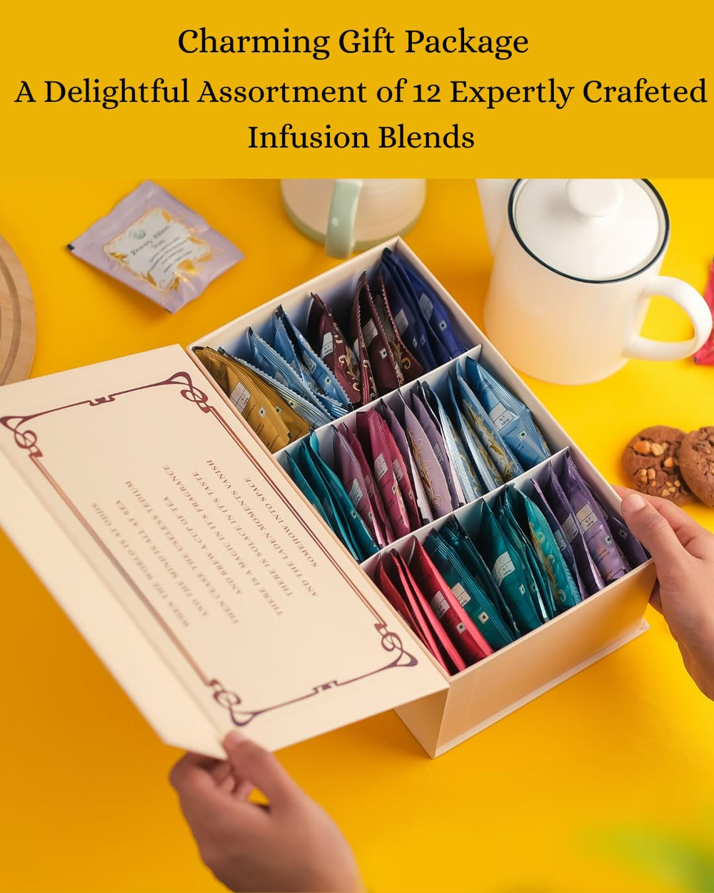 The Vedas 12 blends display inviting aroma variety and flavor exploration