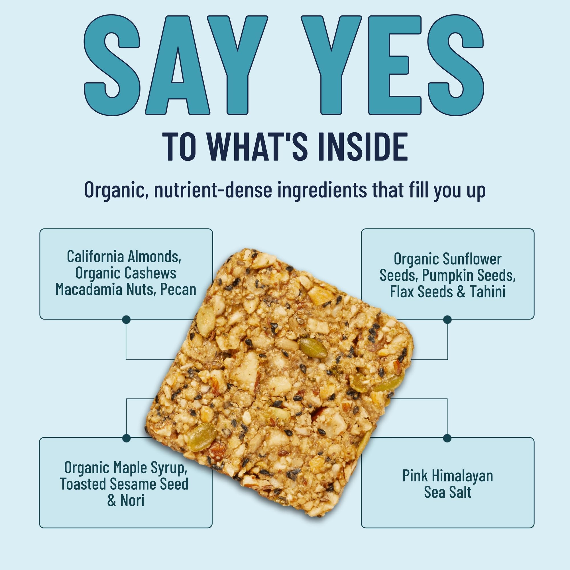 The YES Bar 6 Count packaging enables grab-and-go snacks.